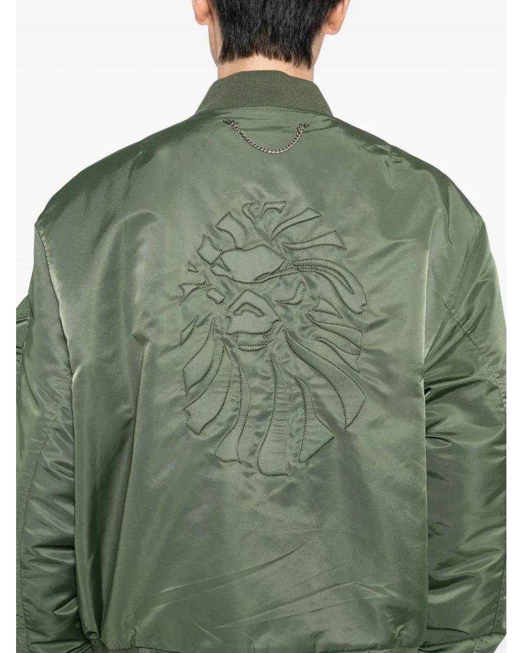 A Bathing Ape Green Embroidery Logo Jacket for men