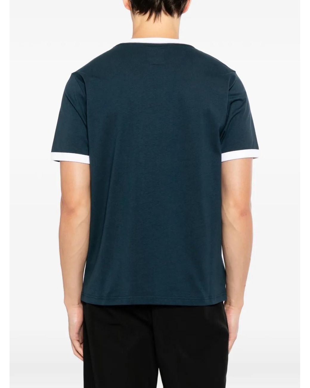 SPORT b. by agnès b. Blue Arch Logo-Print T-Shirt for men