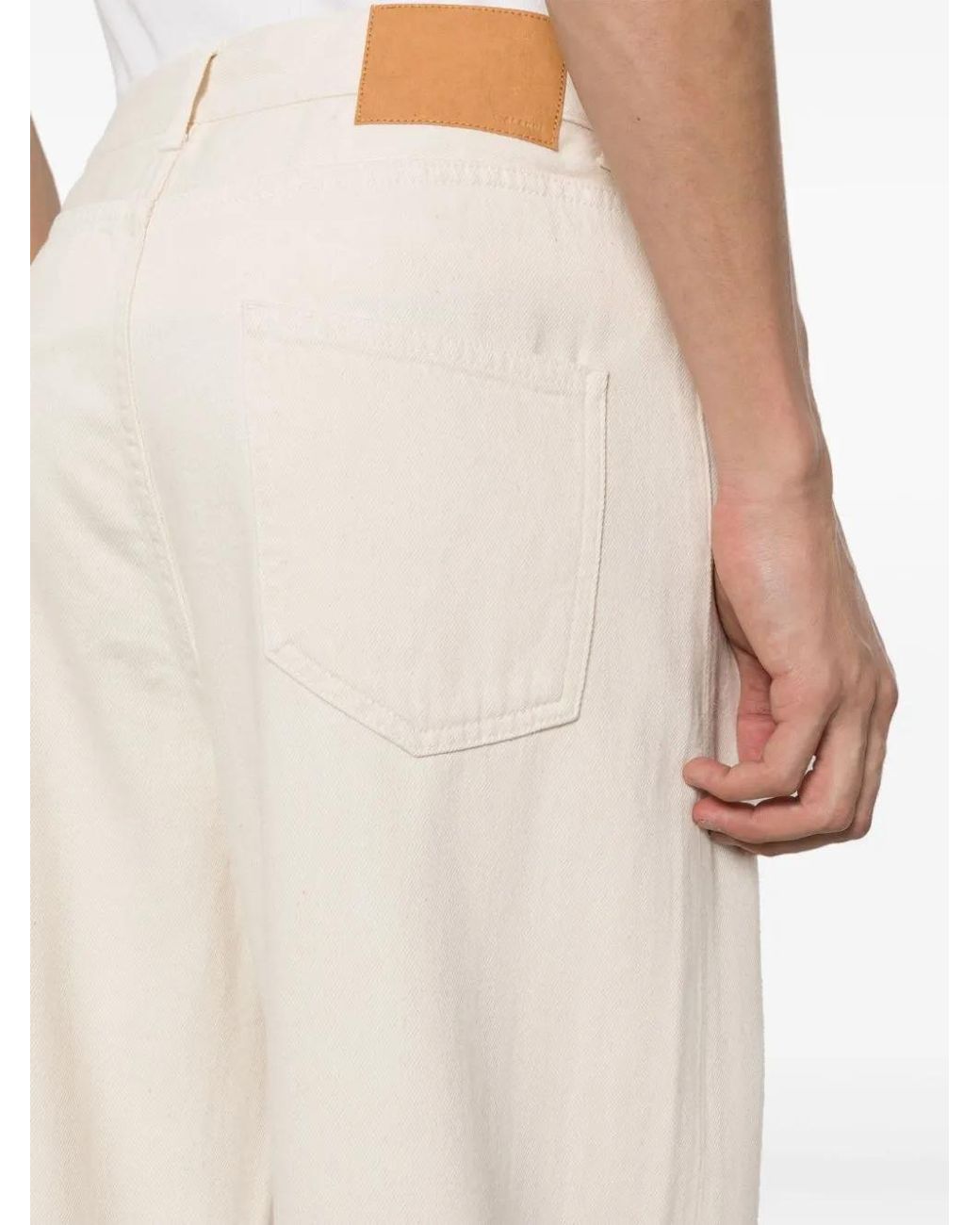 Alanui White Jeans Tie-Dye for men