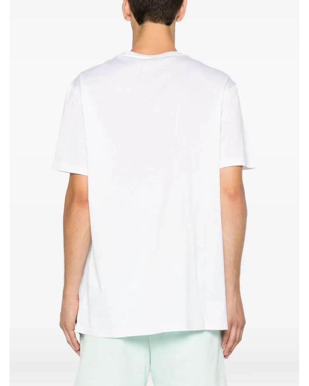 Low Brand White T-Shirt À Patch Logo for men