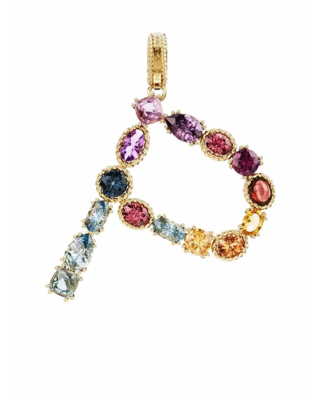 Dolce & Gabbana White Gemstone-Embellished Pendant