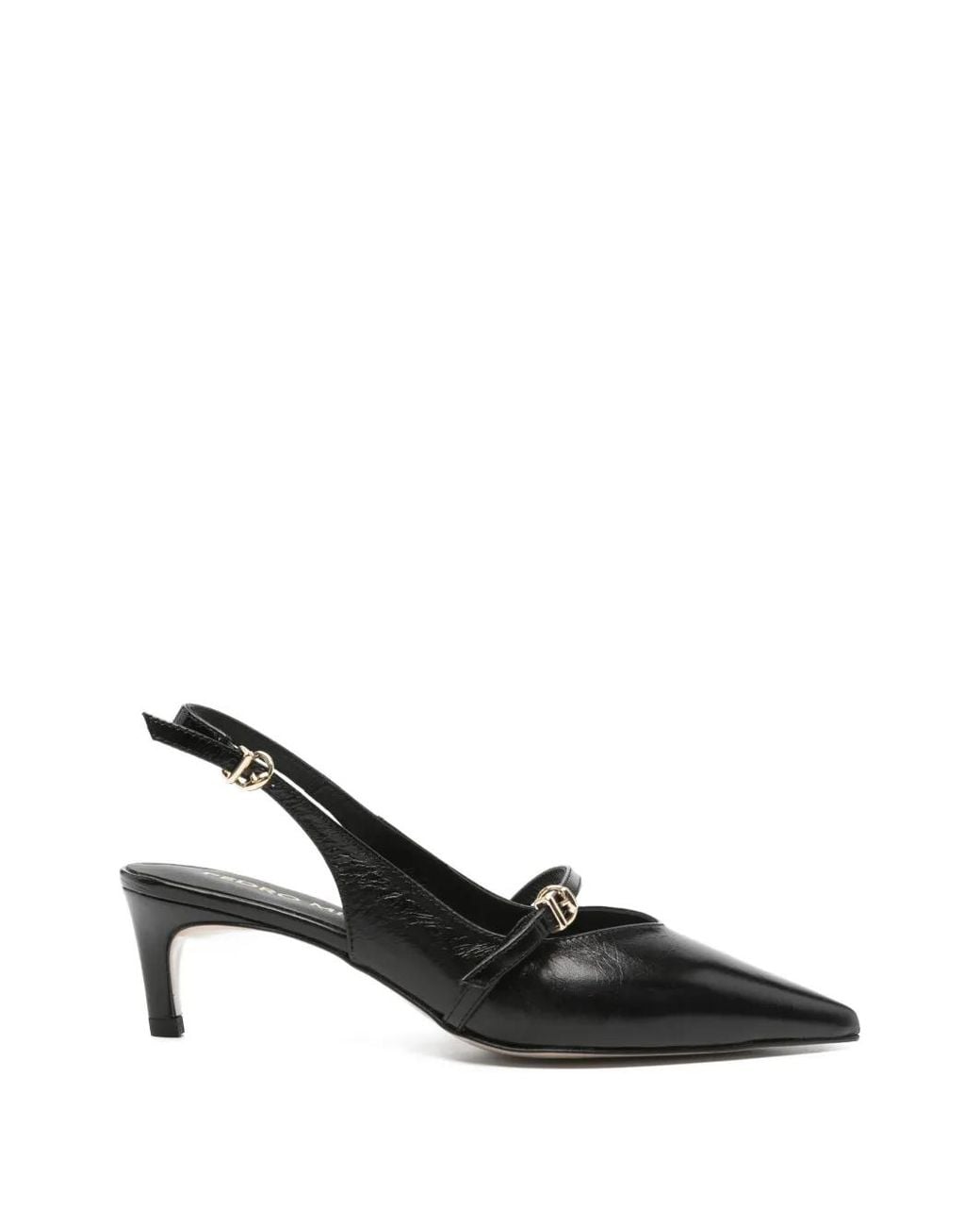 Pedro Miralles Black Pumps Mit Spitzer Kappe