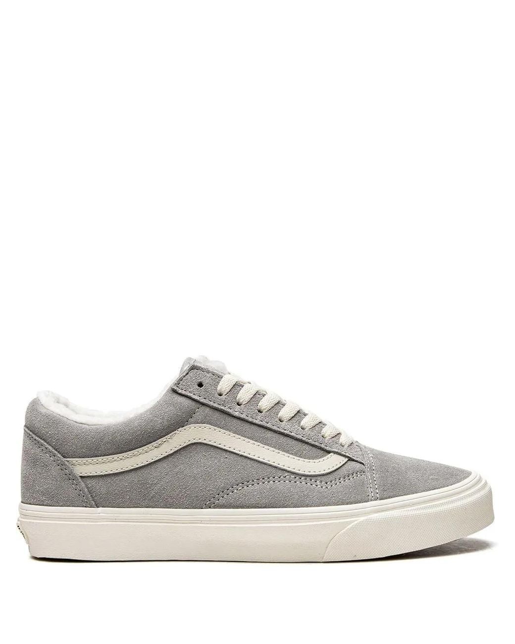 Vans White Old Skool Low-Top Sneakers