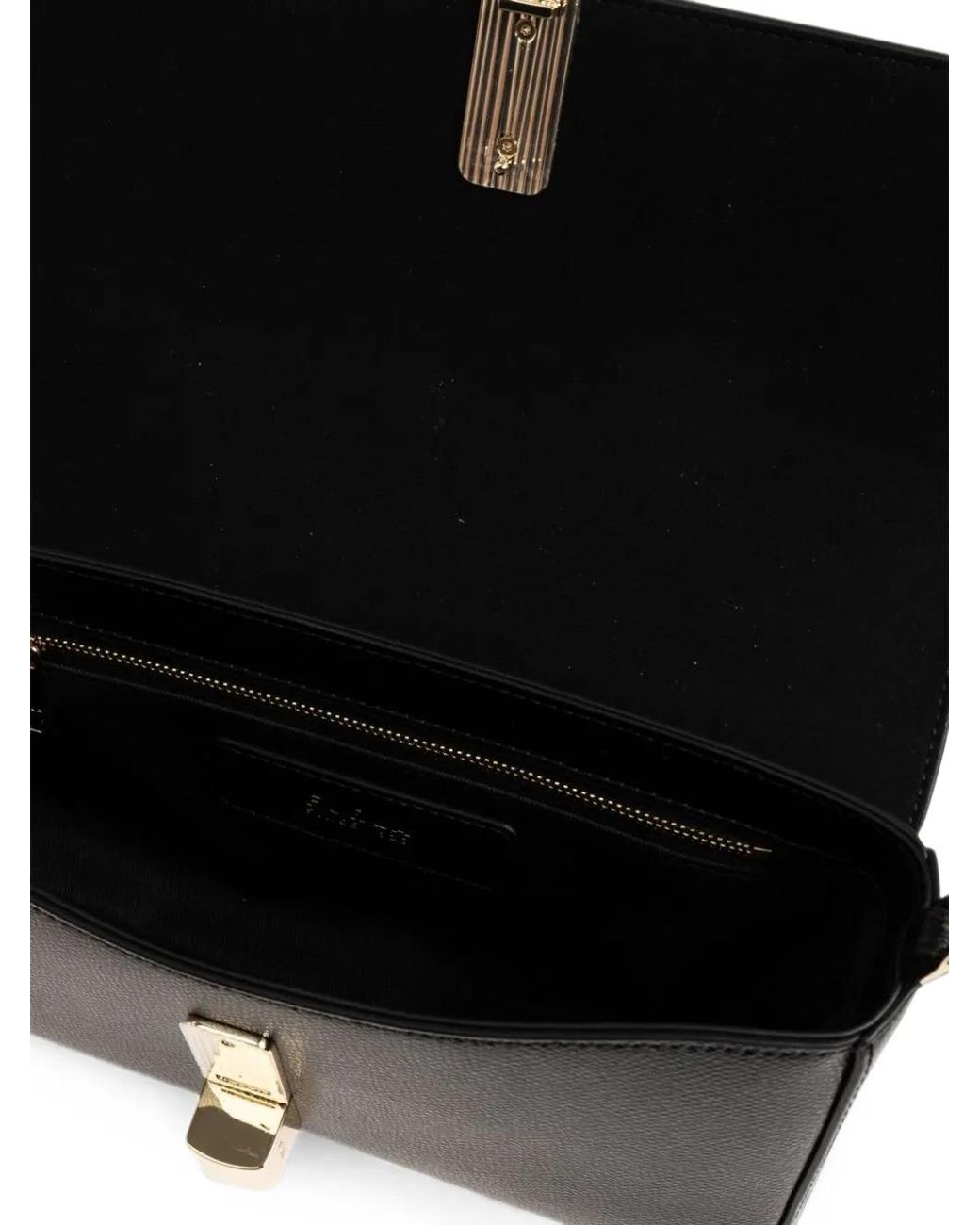 Furla Black S Iride Grained-Leather Crossbody Bag
