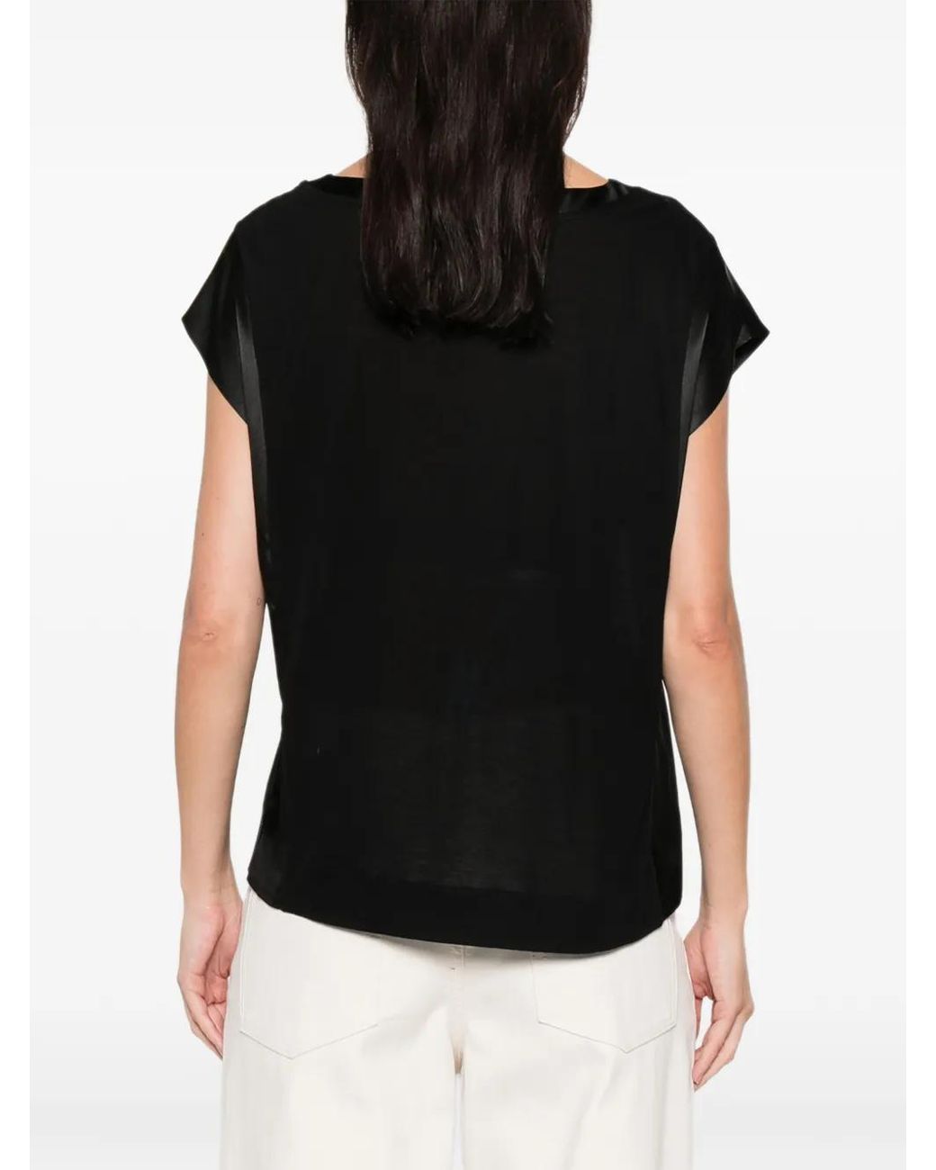 Purotatto Black Round-Neck Top