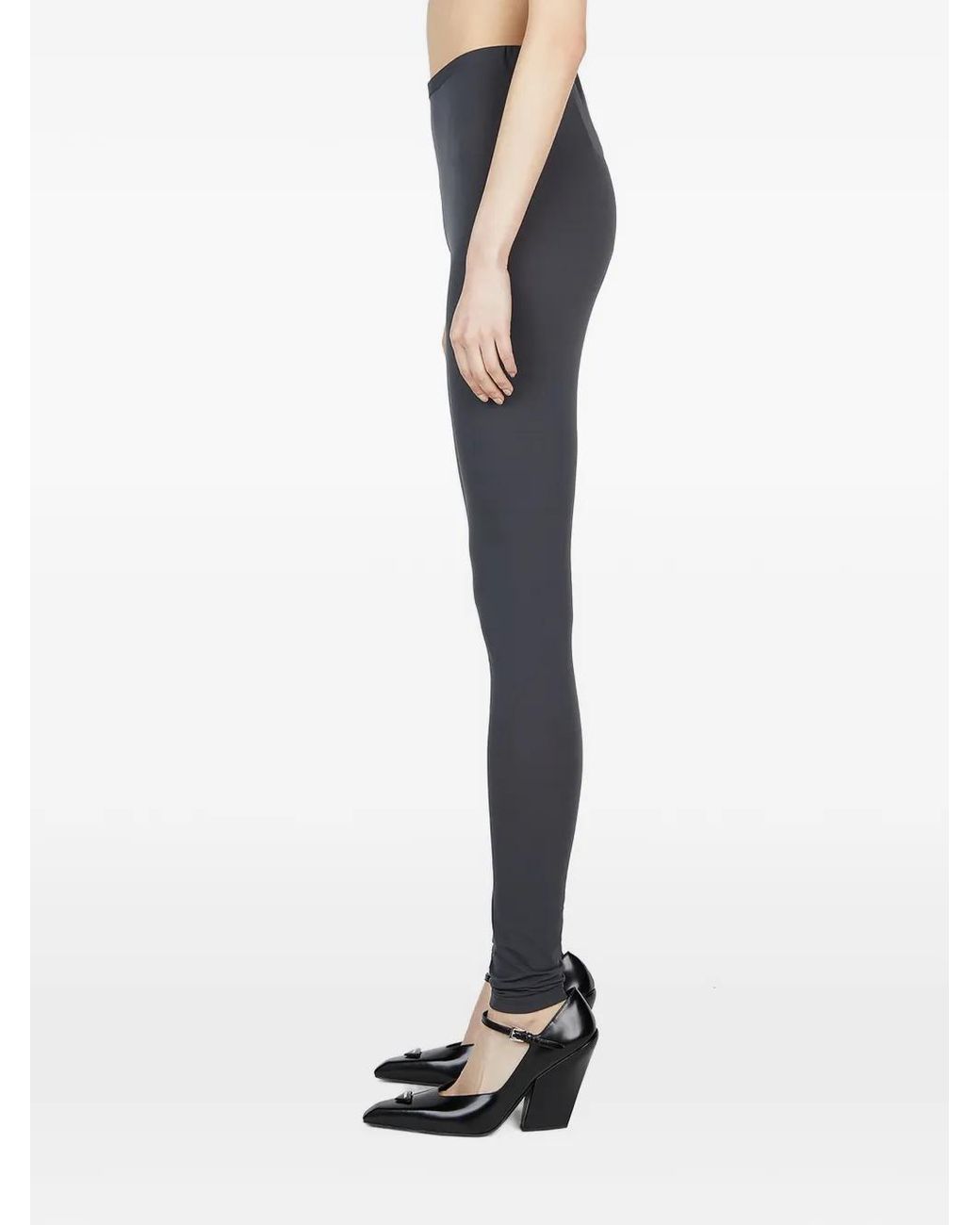Raf Simons Blue Logo-Patch Leggings
