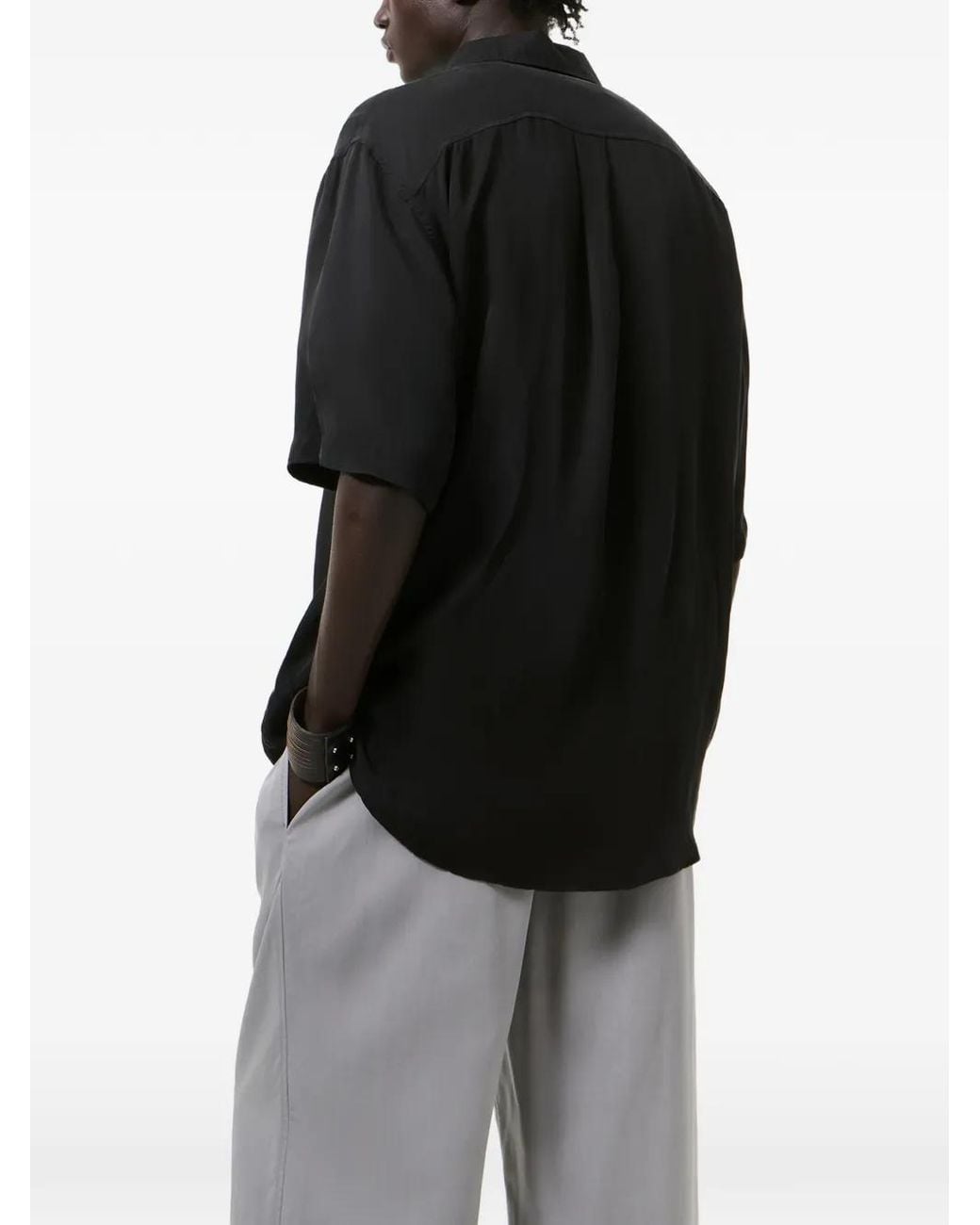 Our Legacy Black Short-Sleeve Shirt for men