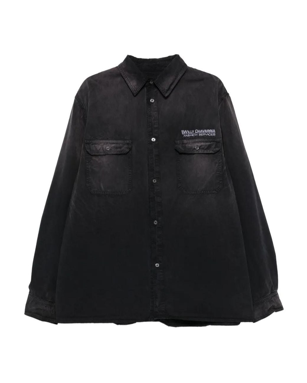 Willy Chavarria Black Corcoran Shirt for men
