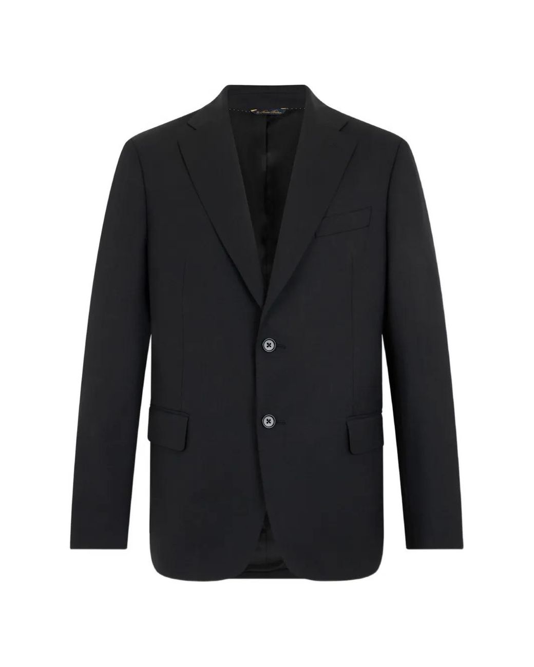 Brooks Brothers Black Single-Breasted Twill Blazer for men