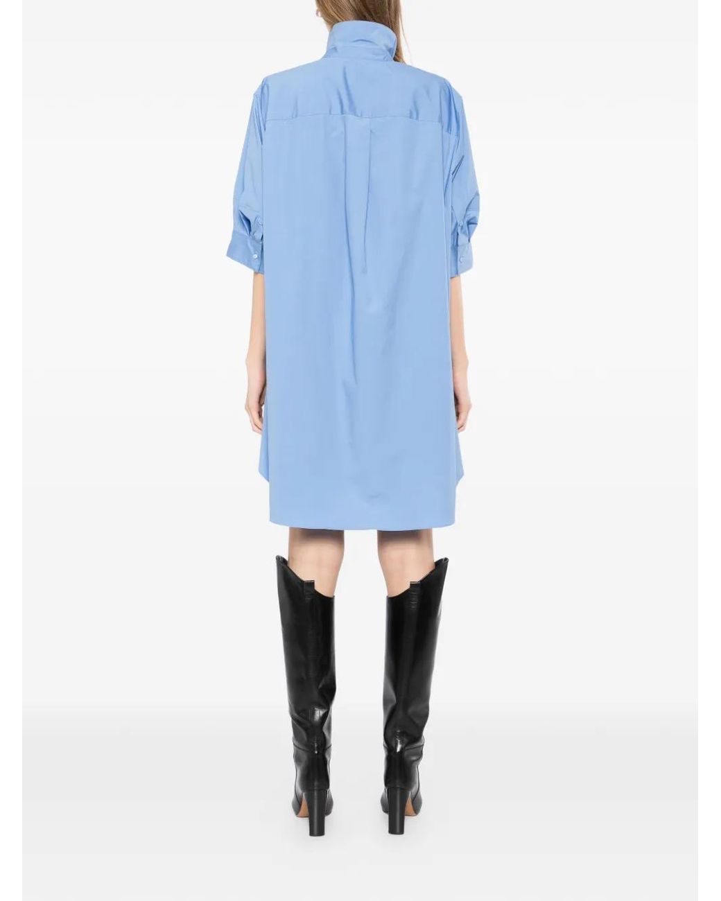 JNBY Blue Poplin Mini Dress