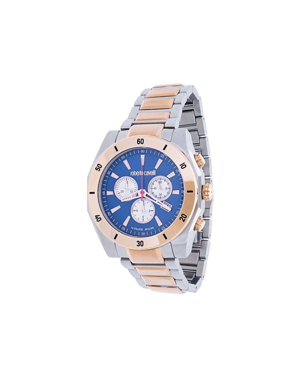 Roberto Cavalli Franck Muller Chronograph Watch in Metallic for