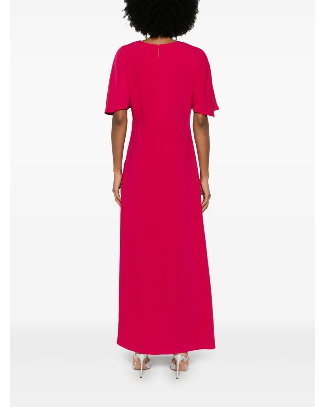 P.A.R.O.S.H. Red Cady Maxi Dress