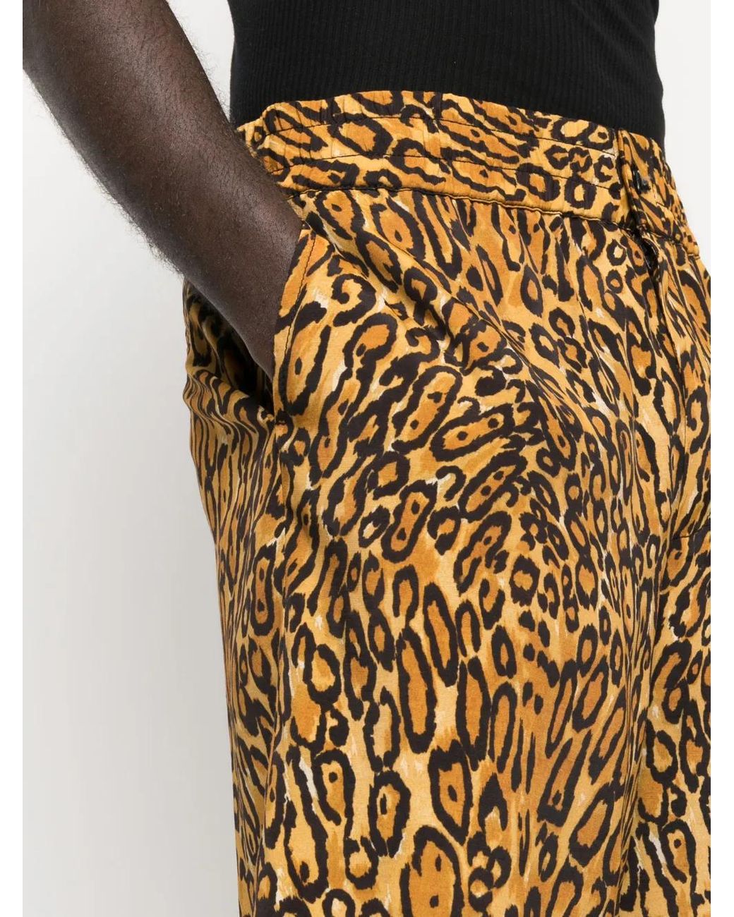 Moschino Natural Animal-Print Shorts for men