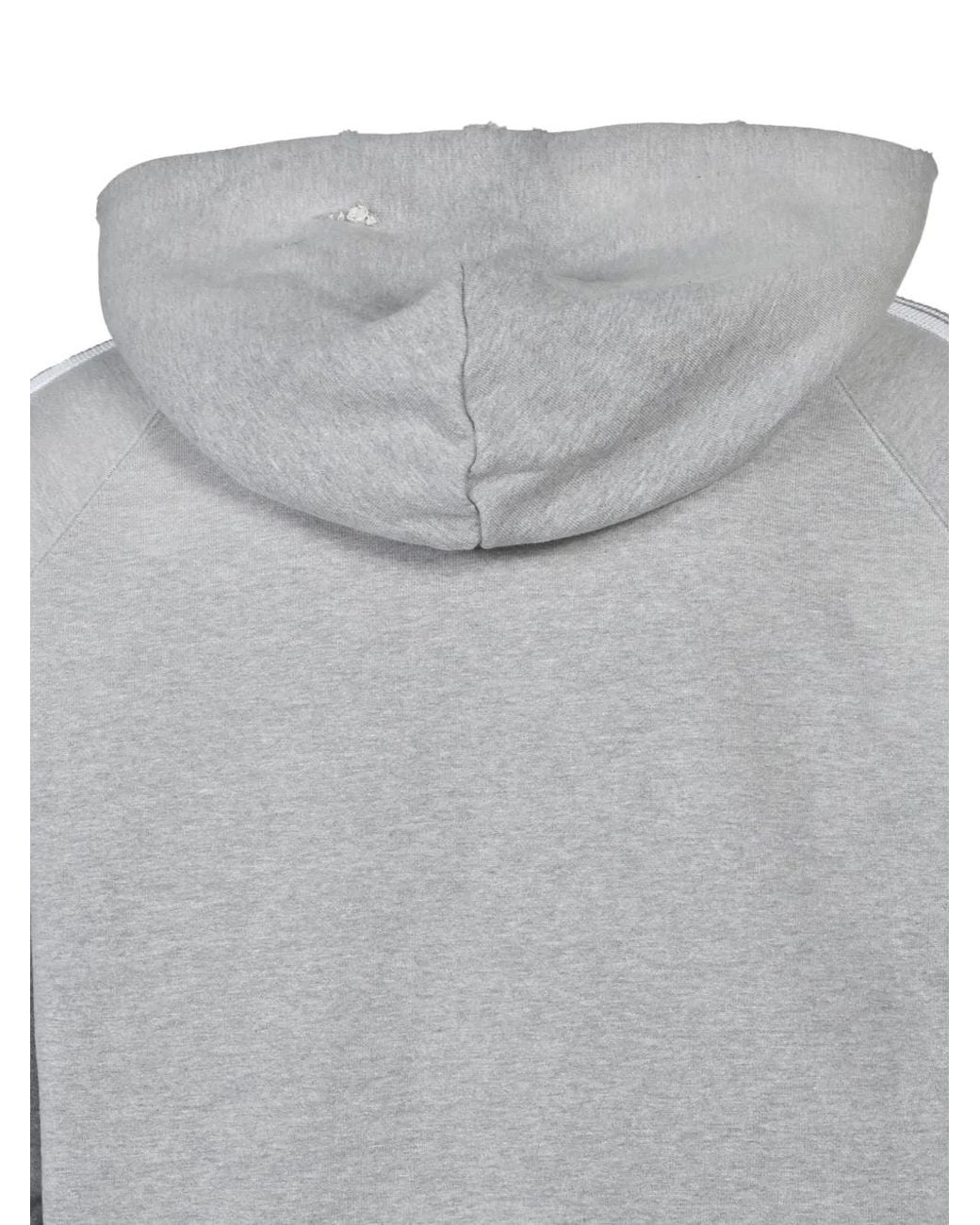 Needles Gray Zipped Track Hoodie for men