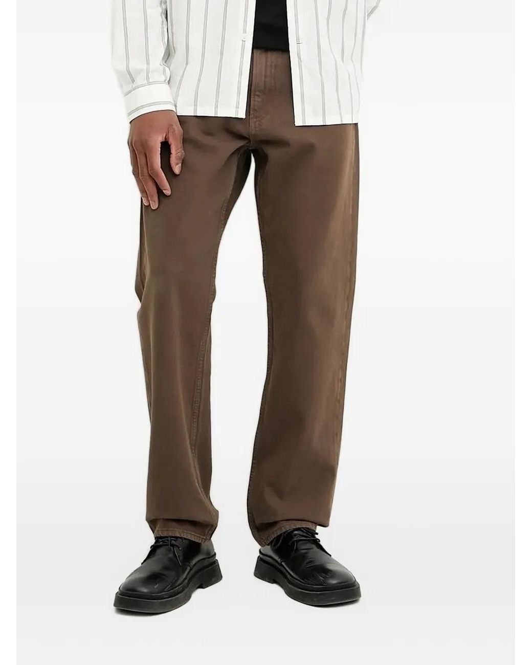 Theory Straight Jeans in het Brown voor heren
