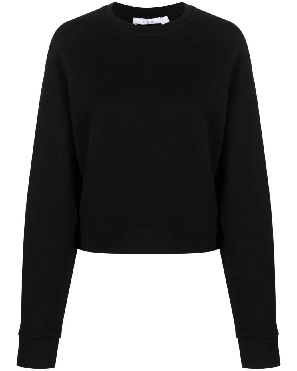 IRO Black Logo-Print Cotton Sweatshirt