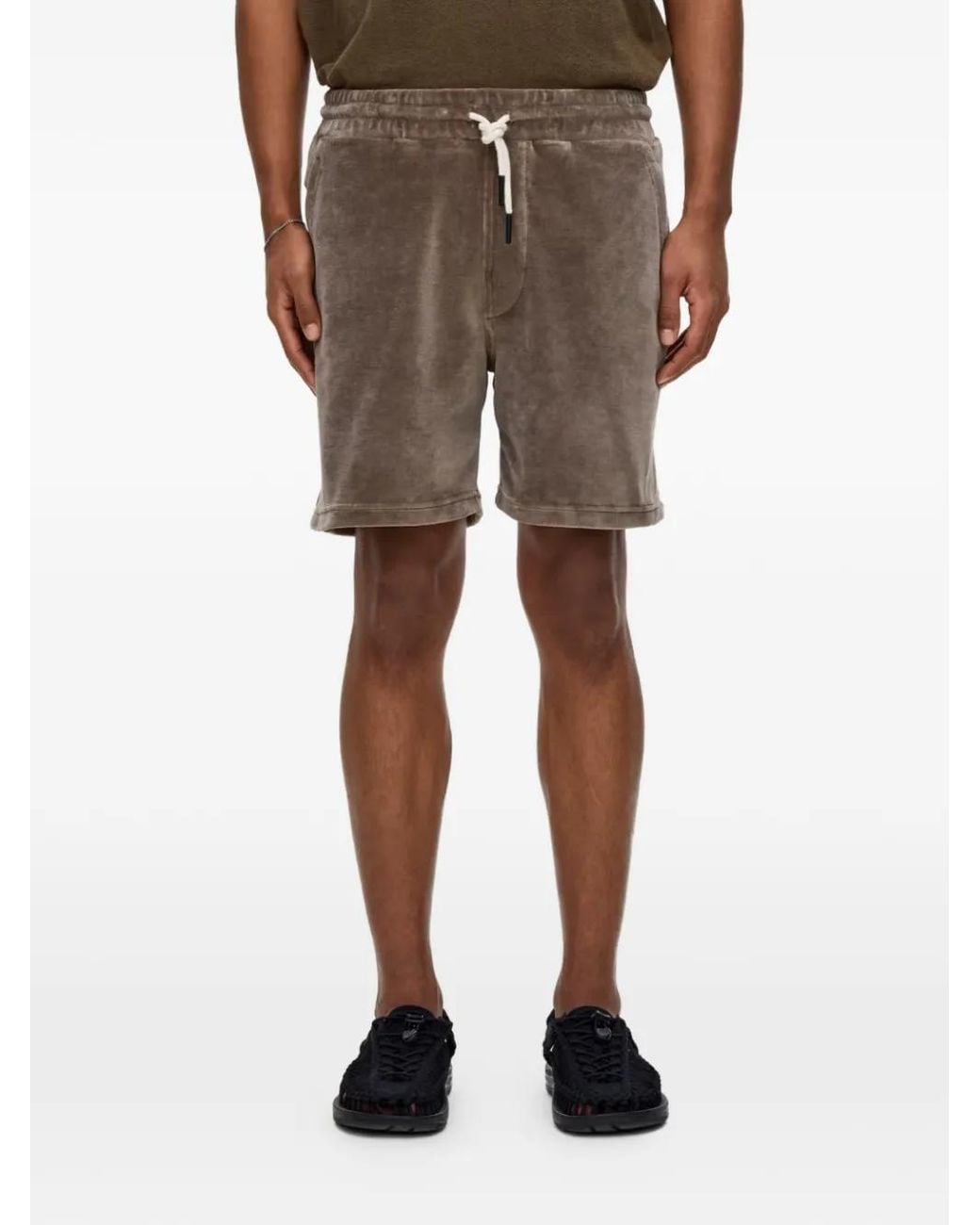 Oas Brown Morel Relaxed-Fit Shorts for men
