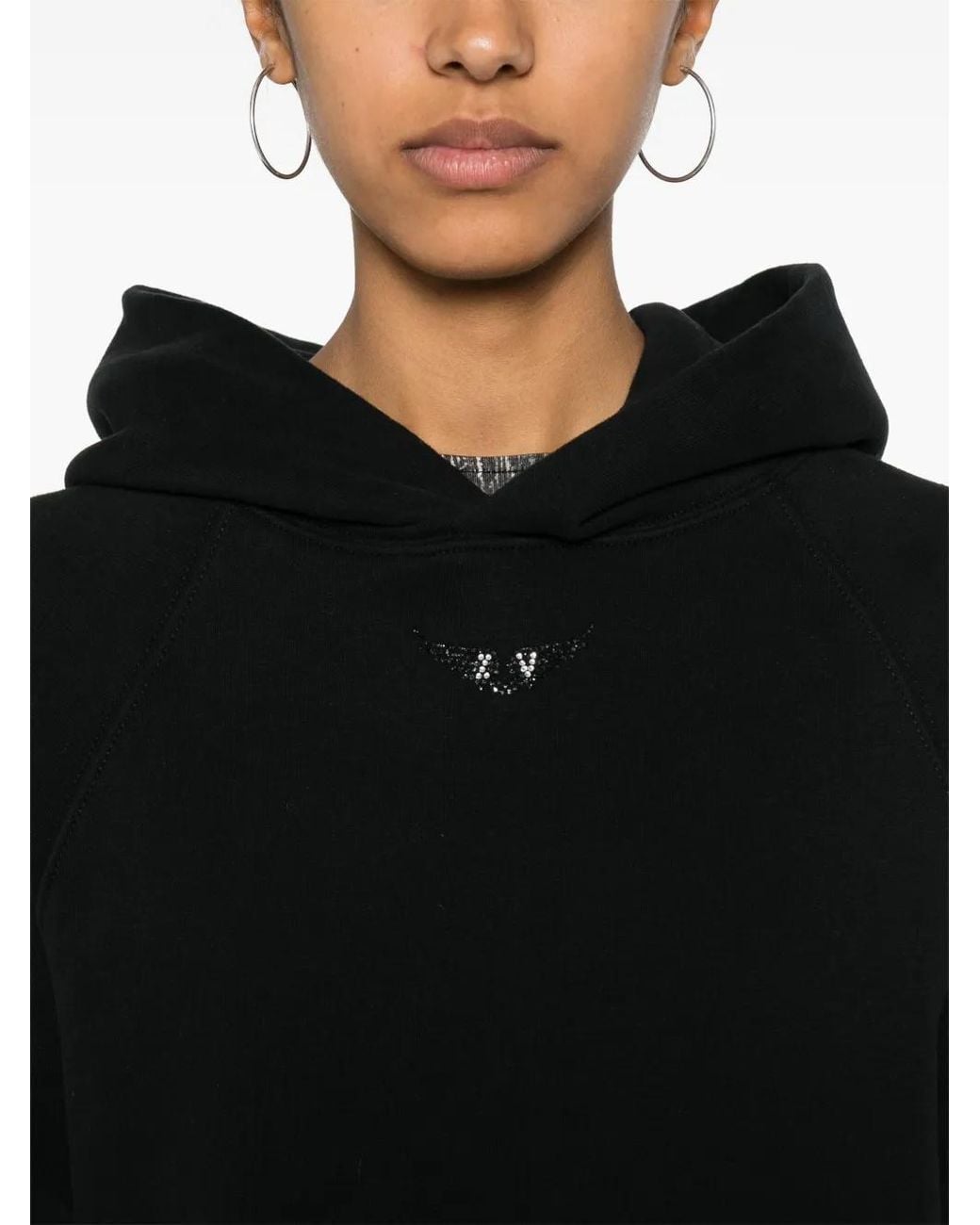 Zadig & Voltaire Black Georgy Diamanté Sweatshirt