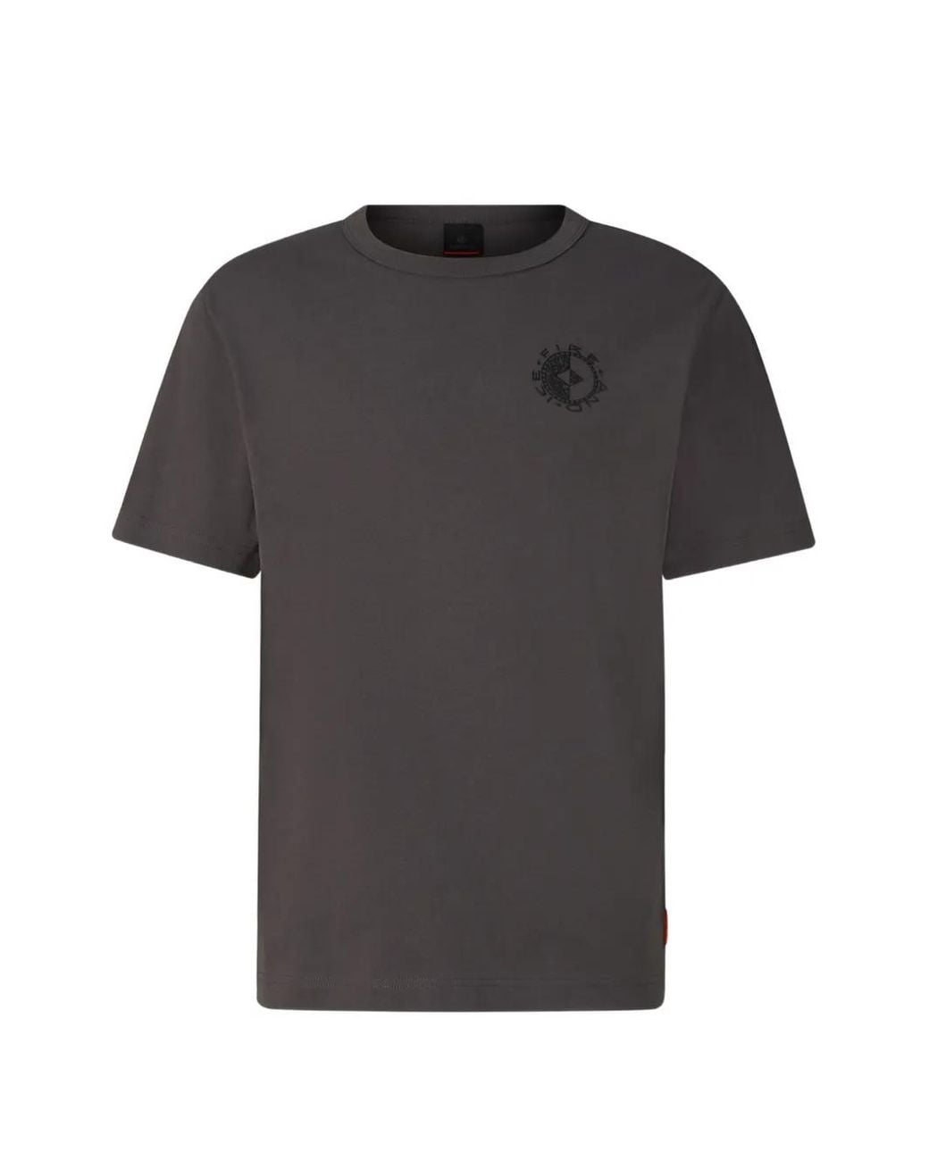 Bogner Fire + Ice Black Lino Logo-Print T-Shirt for men
