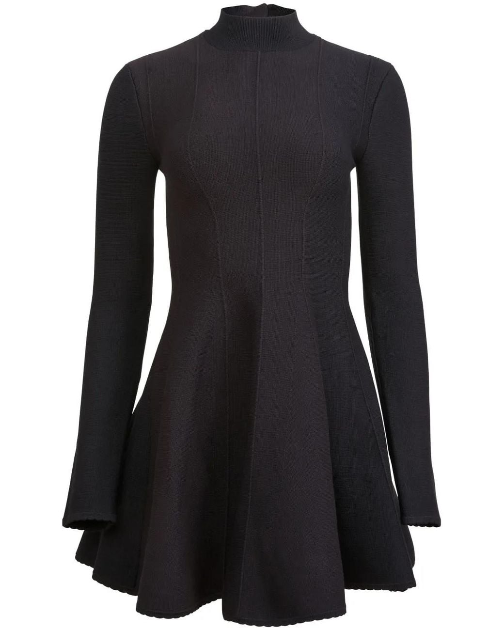 Fleur du Mal Black Corset Knitted Bodycon Dress