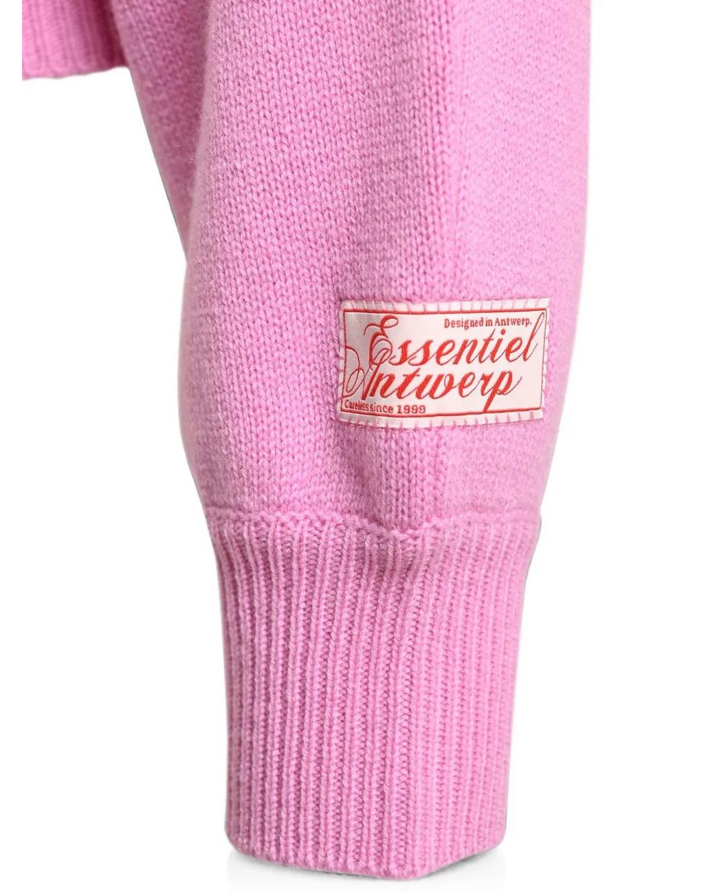 Essentiel Antwerp Pink Kage Batwing-Sleeve V-Neck Sweater