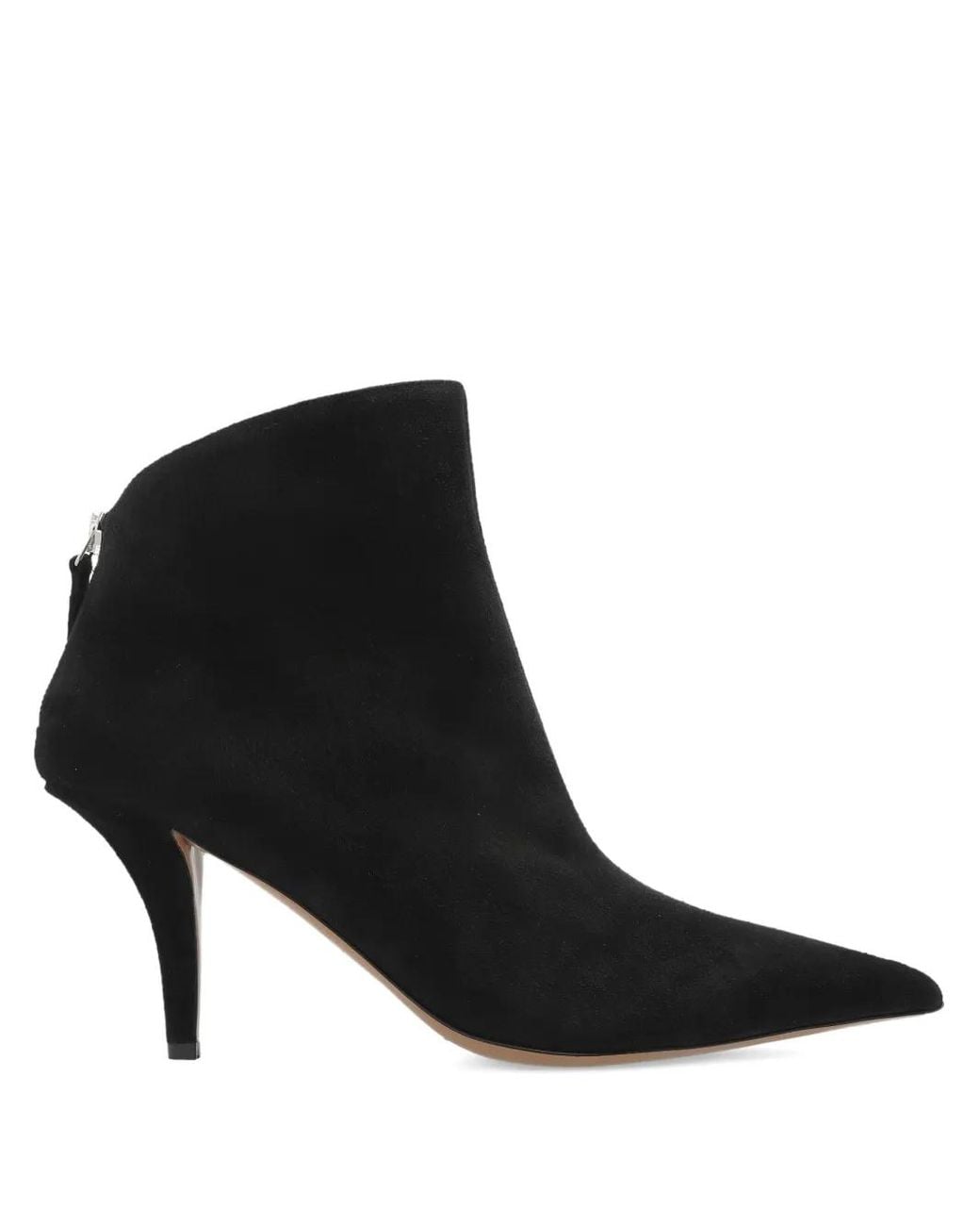 Paris Texas Black 105Mm Jessica Pointed-Toe Suede Ankle Boots
