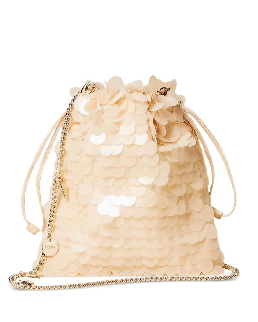 Borsa A Tracolla Con Catena di Twinset in Natural
