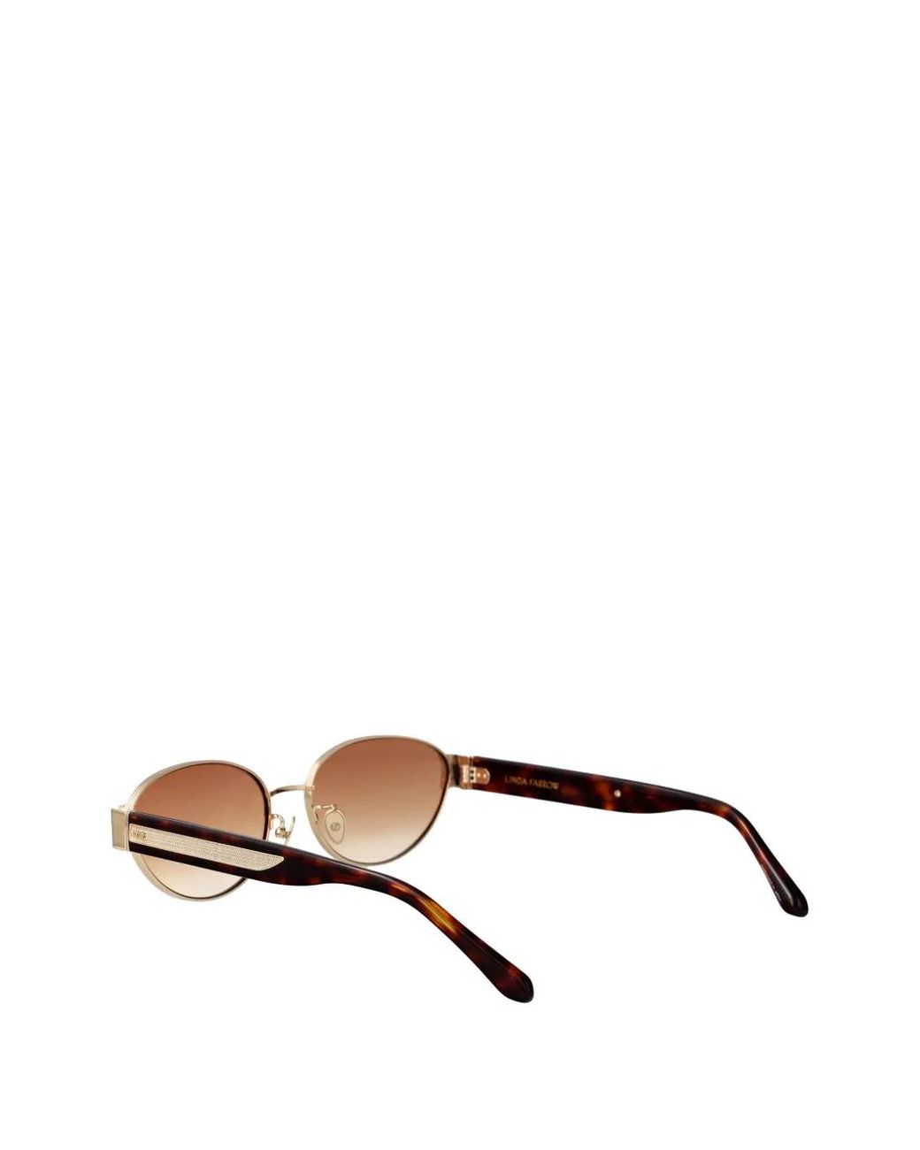 Linda Farrow Natural Sheri Oval-Frame Sunglasses for men