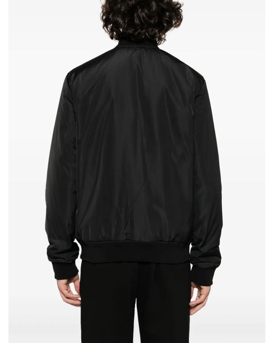 Chaqueta Bomber Con Parche Del Logo EA7 de hombre de color Black