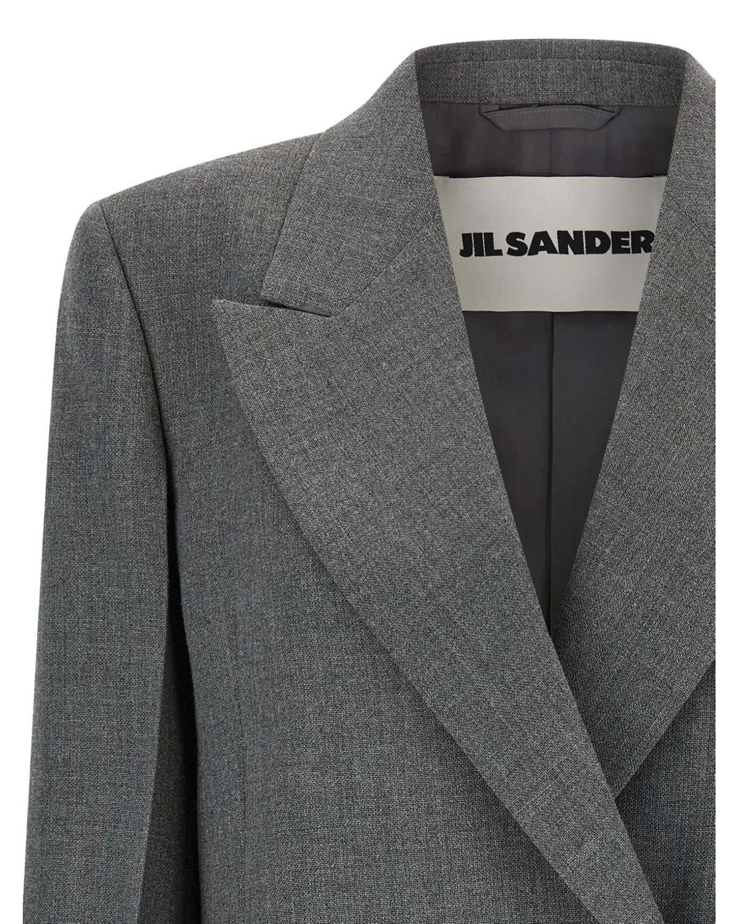 Jil Sander Gray Flap-Pocket Blazer