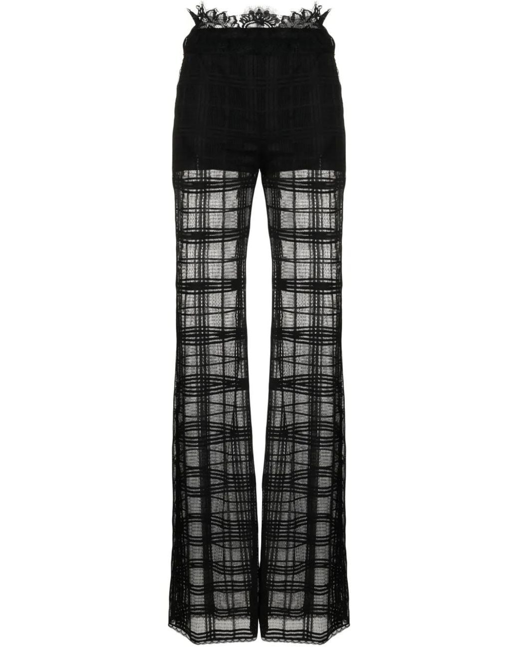 Alberta Ferretti Flared Broek in het Black