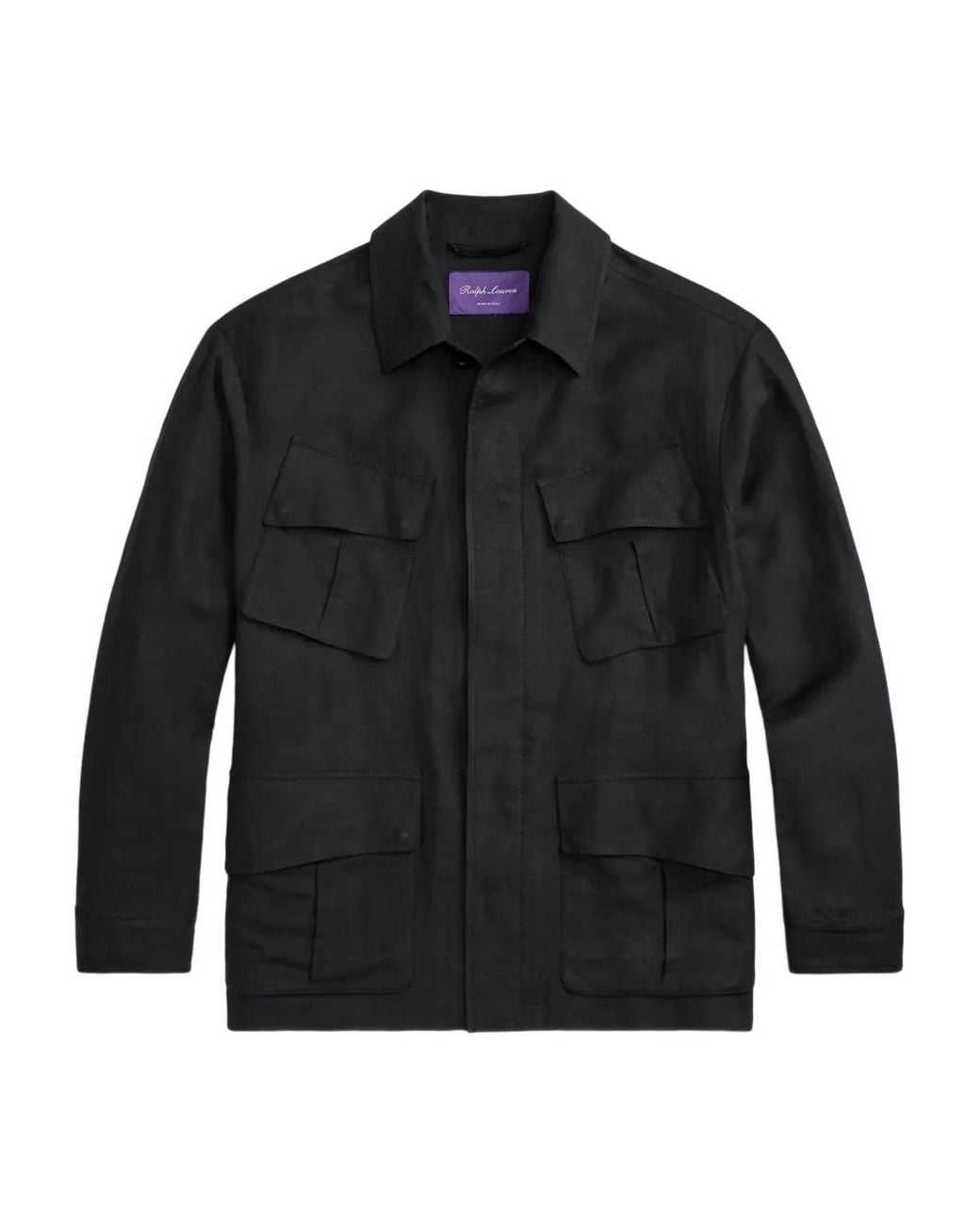 Ralph Lauren Black Surchemise Livingston À Poches for men