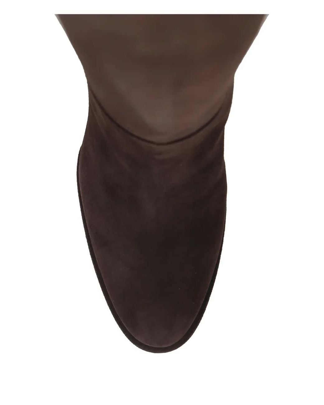 Le Silla Black Block-Heel Suede Knee-High Boots