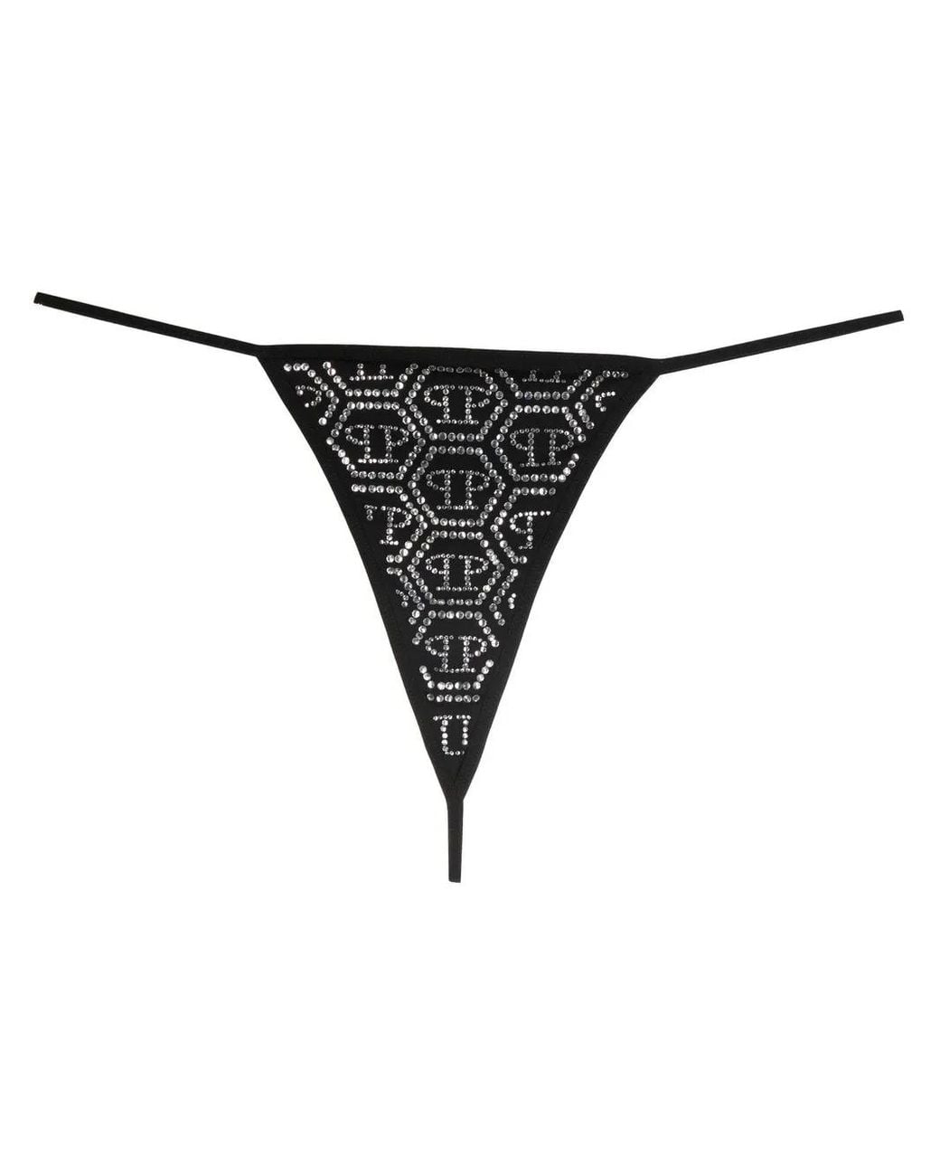 Philipp Plein All Over Pp String in het Black