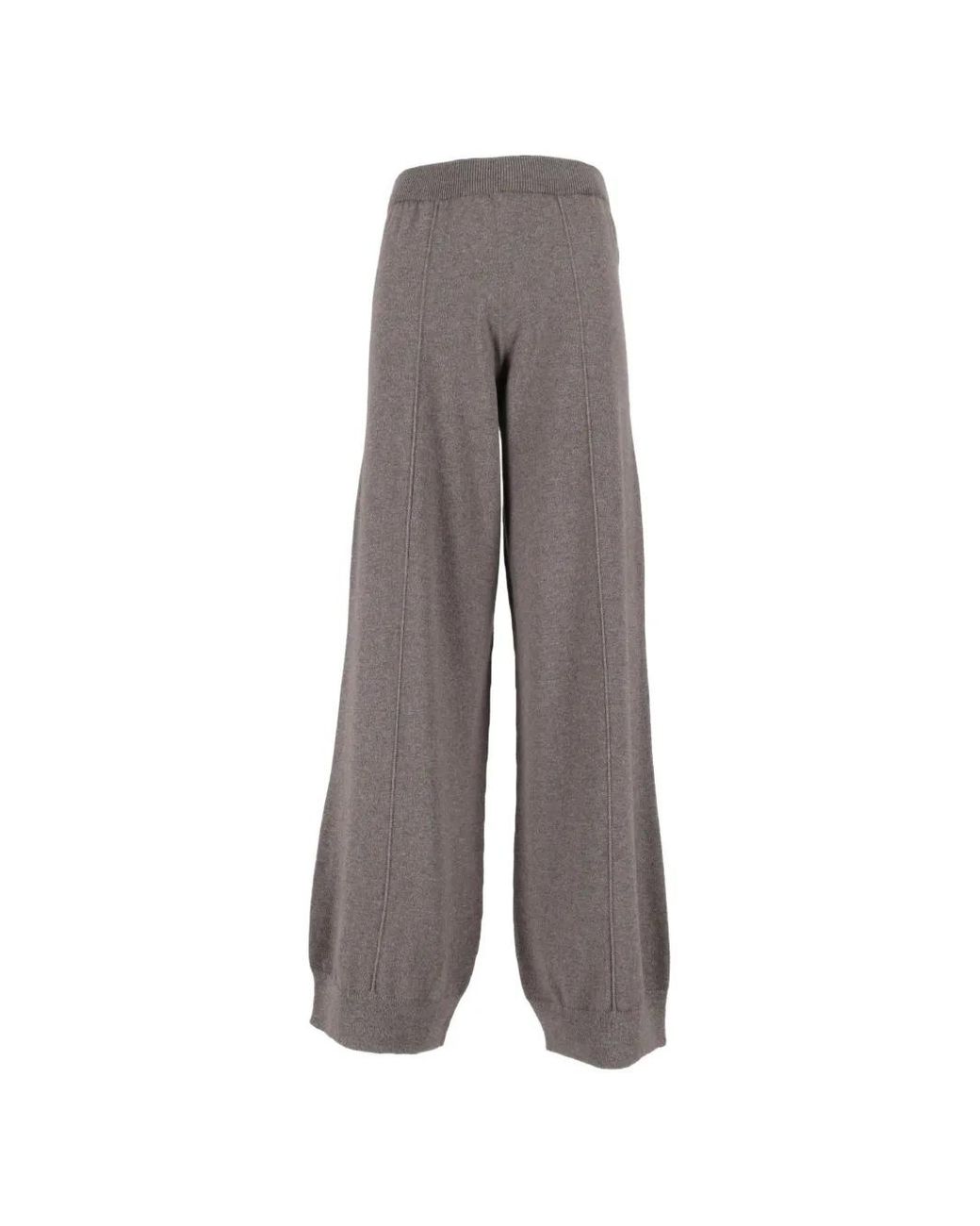 Fabiana Filippi Gray Seam-Detail Track Pants