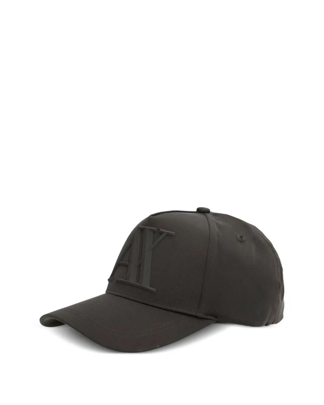 ARMANI EXCHANGE Black Casquette À Logo Embossé for men