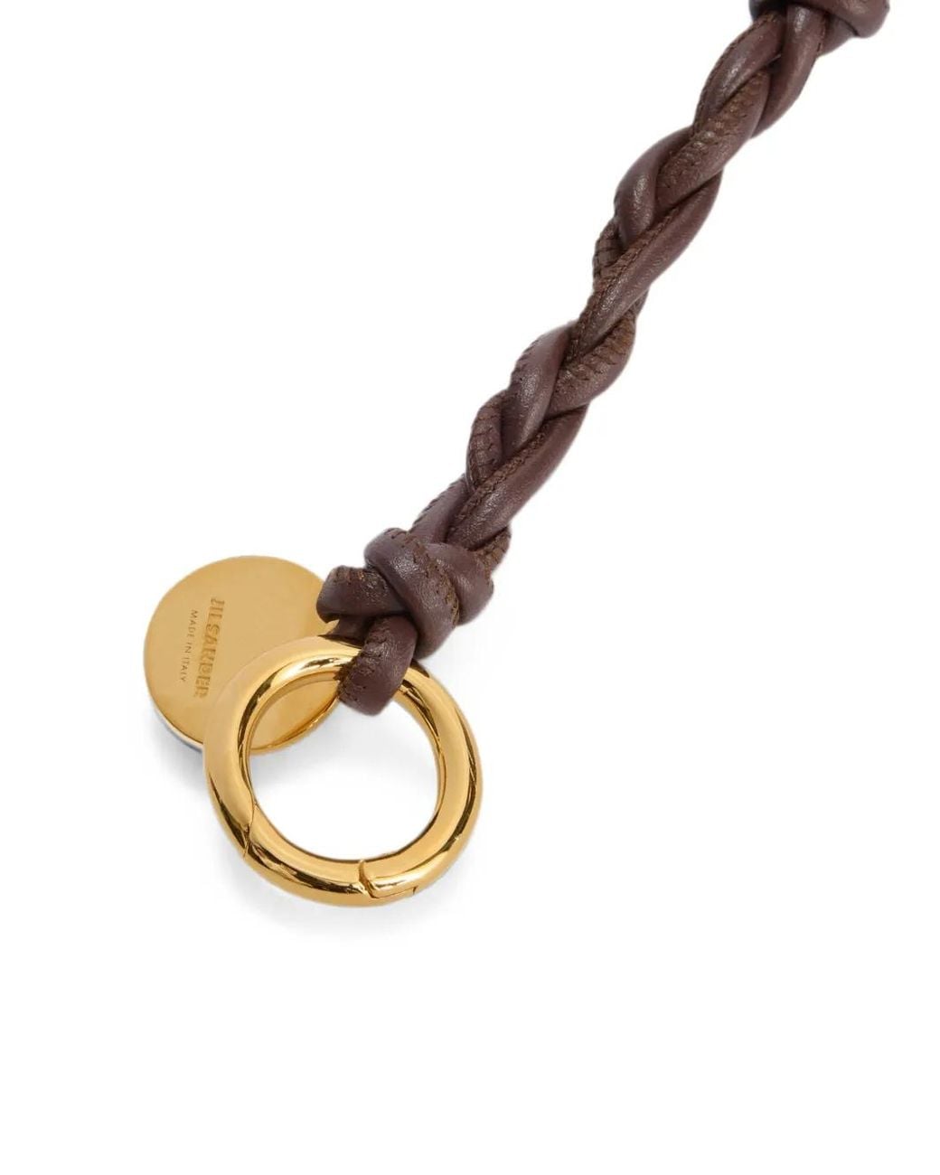 Jil Sander White Tangle Keyring