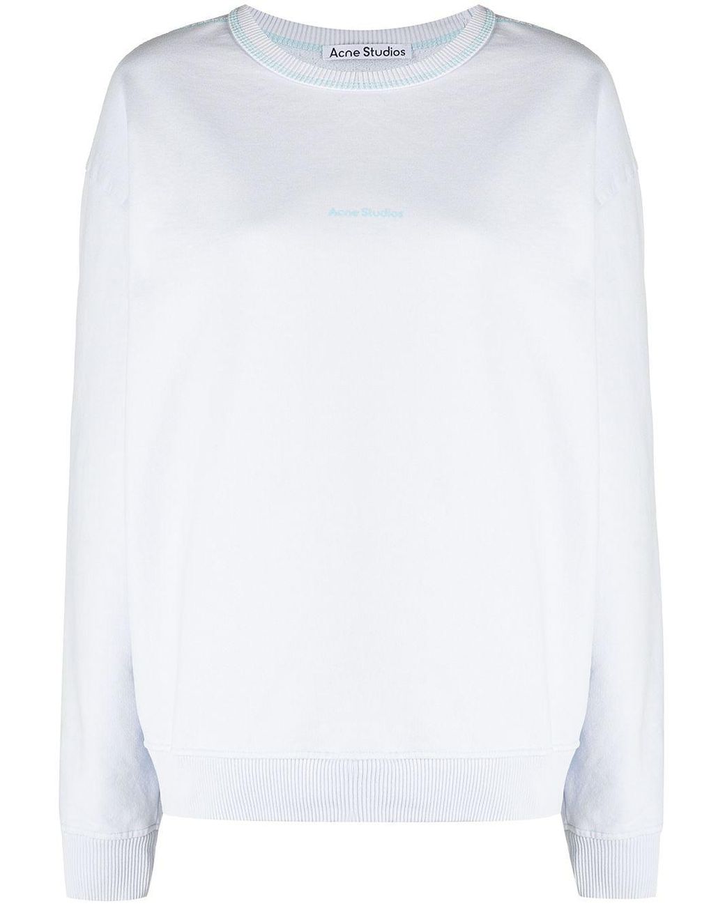 acne studios logo print sweatshirt
