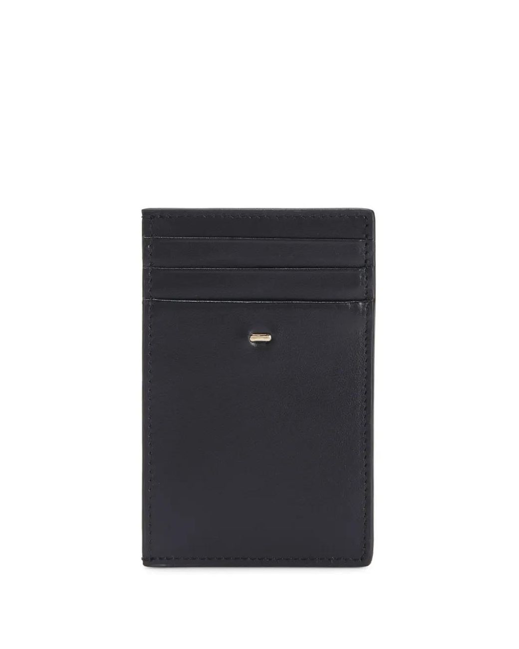 Giuseppe Zanotti Black Albert 2.0 Leather Card Holder for men