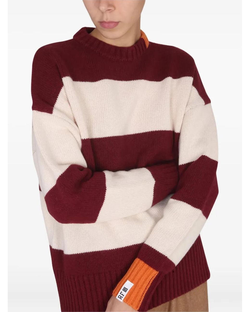 Striped Jumper RIGHT FOR de hombre de color Red