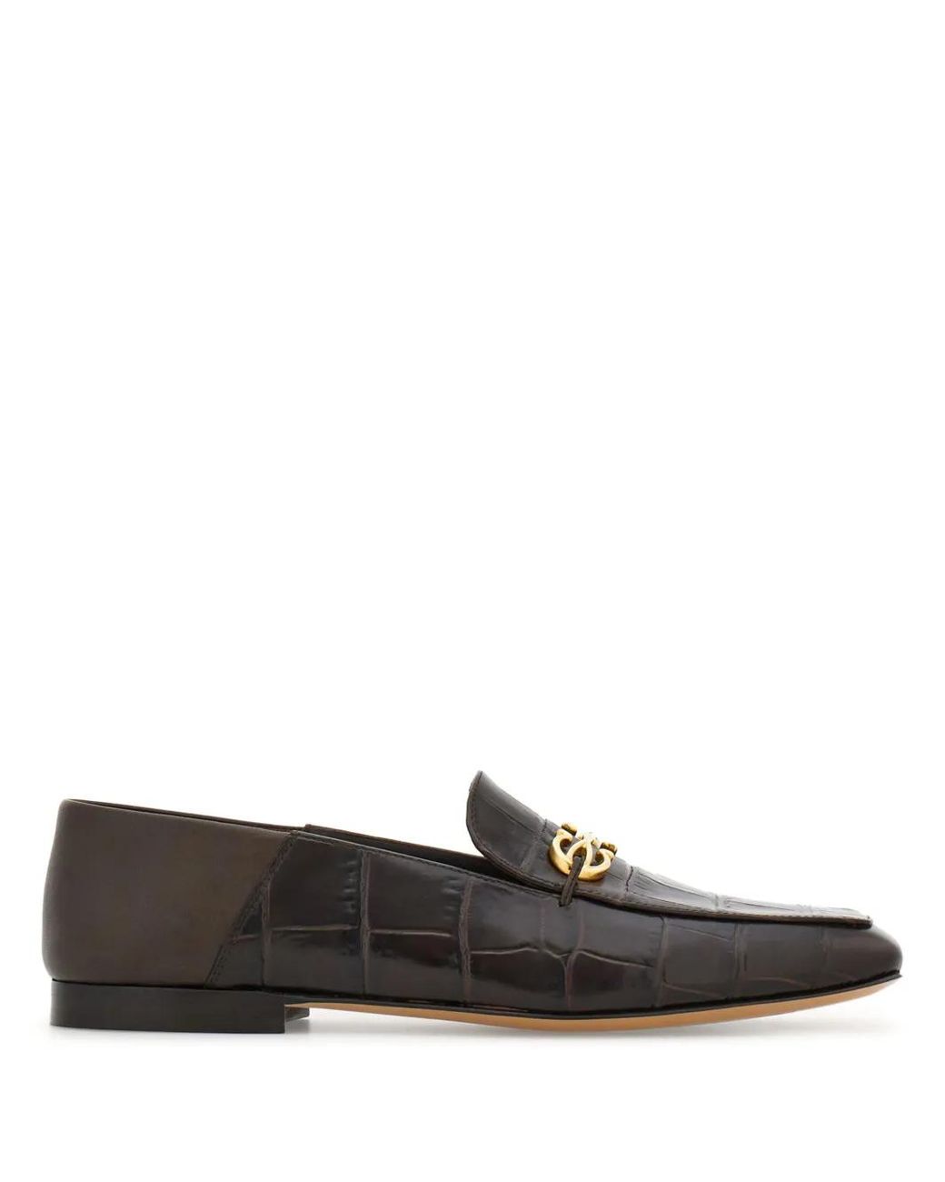 Ferragamo Brown Gancini Leather Loafers