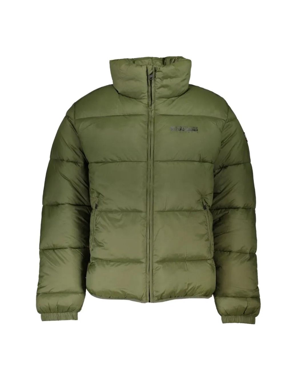 Napapijri Green Zip-Up Padded Jacket for men