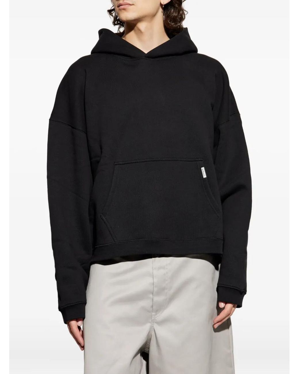 Represent Black "Initial Boxy Oversized" Hoodie for men