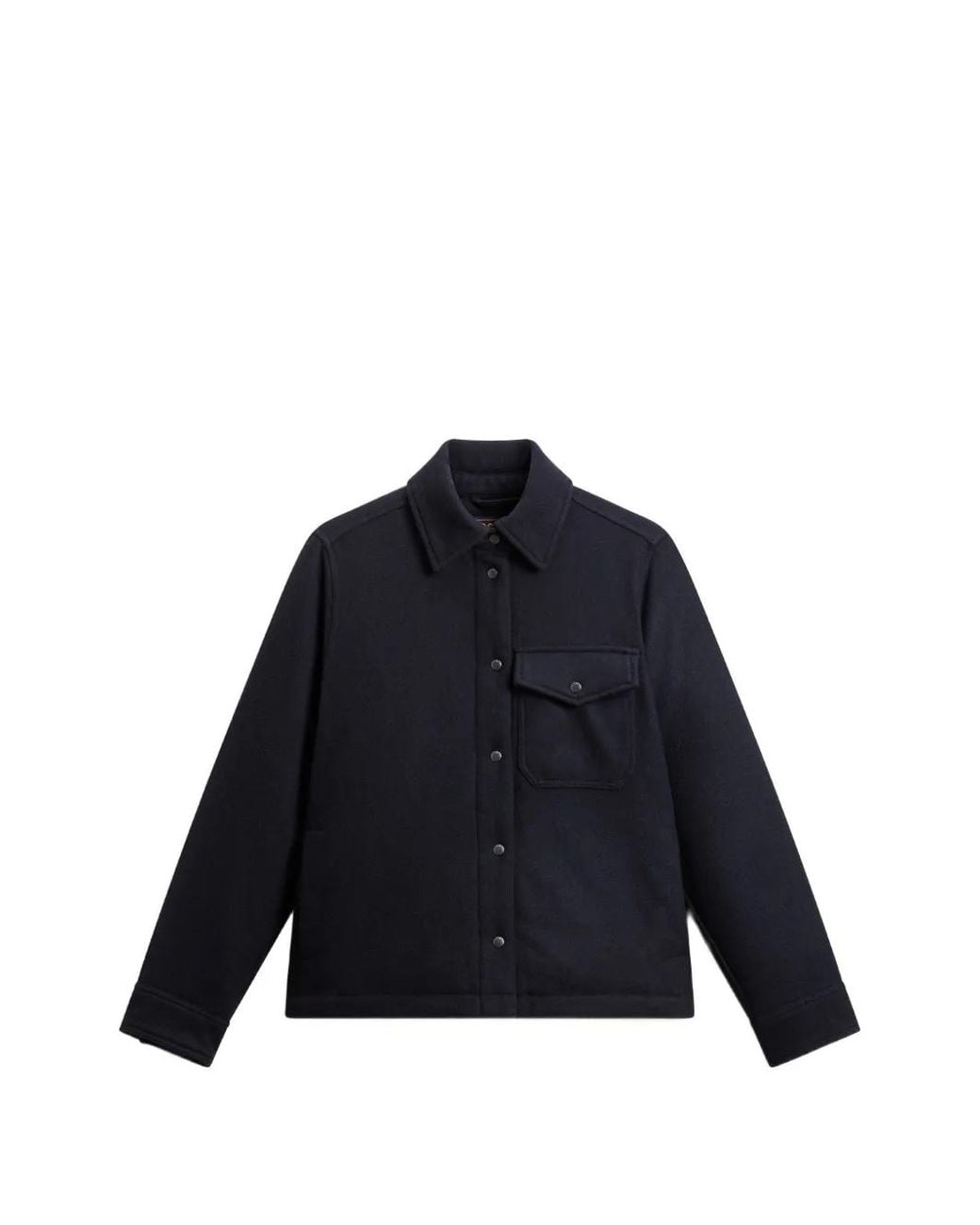 Woolrich Blue Alaskan Padded Overshirt