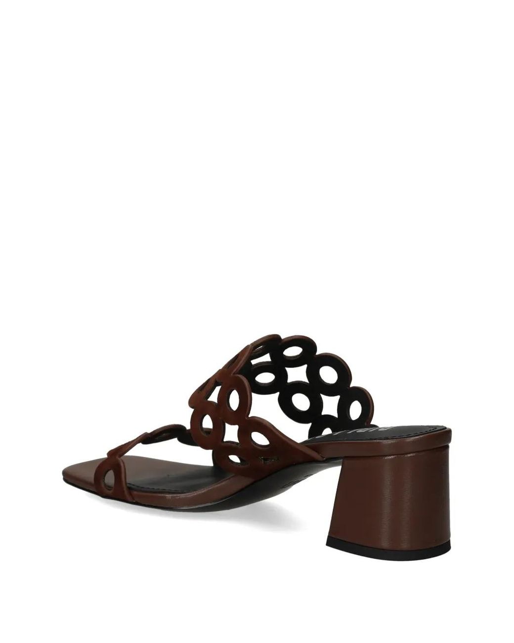 Bibi Lou Brown Cutout Detail Sandals