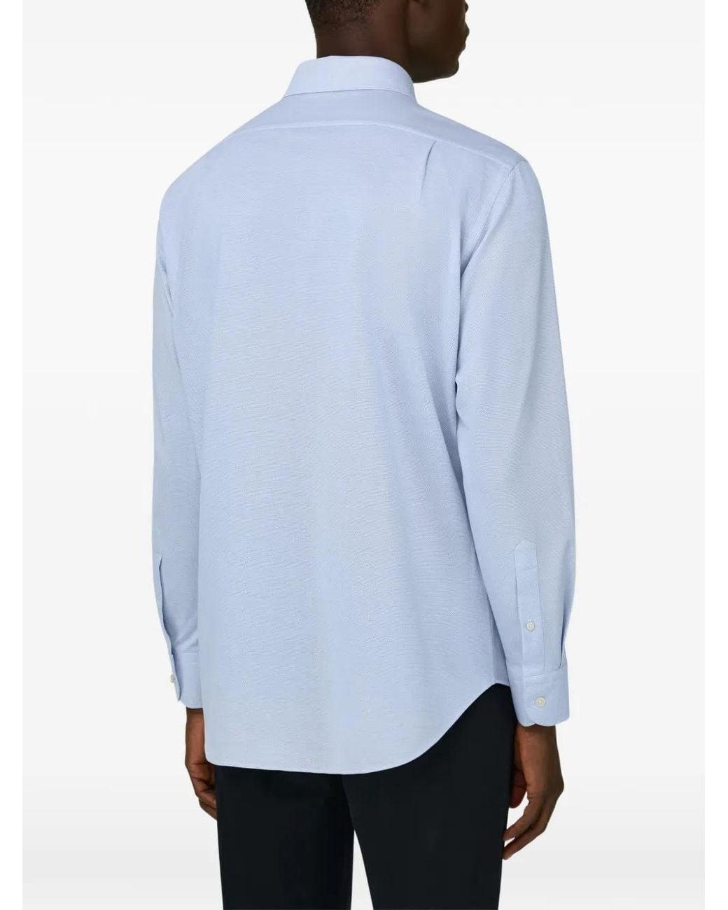 Boggi Blue Jersey Shirt for men