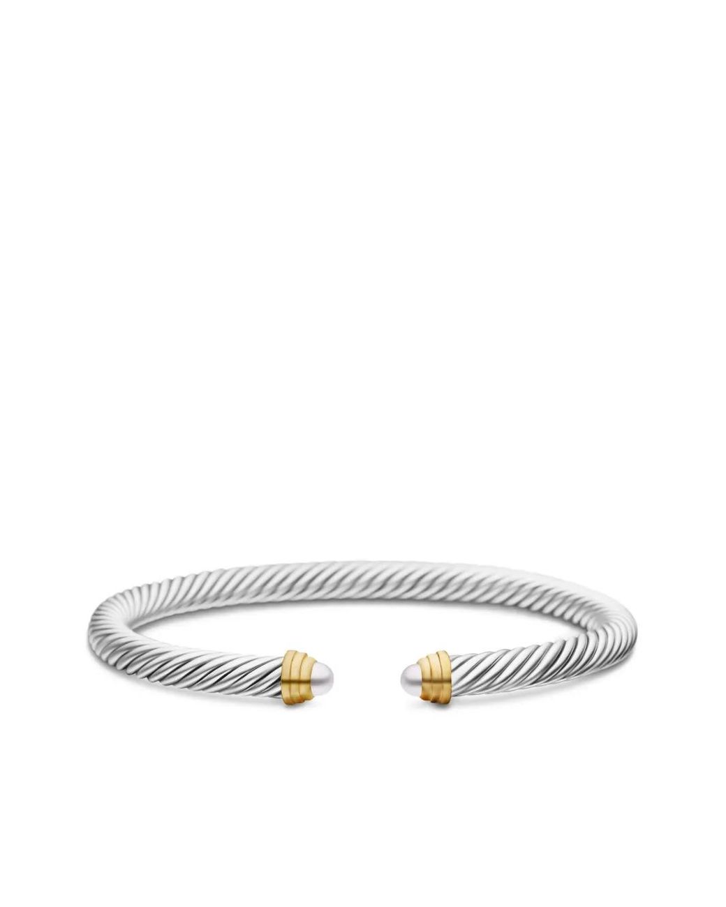 David Yurman Multicolor 14Kt And Sterling Classic Cable Bracelet (5Mm)