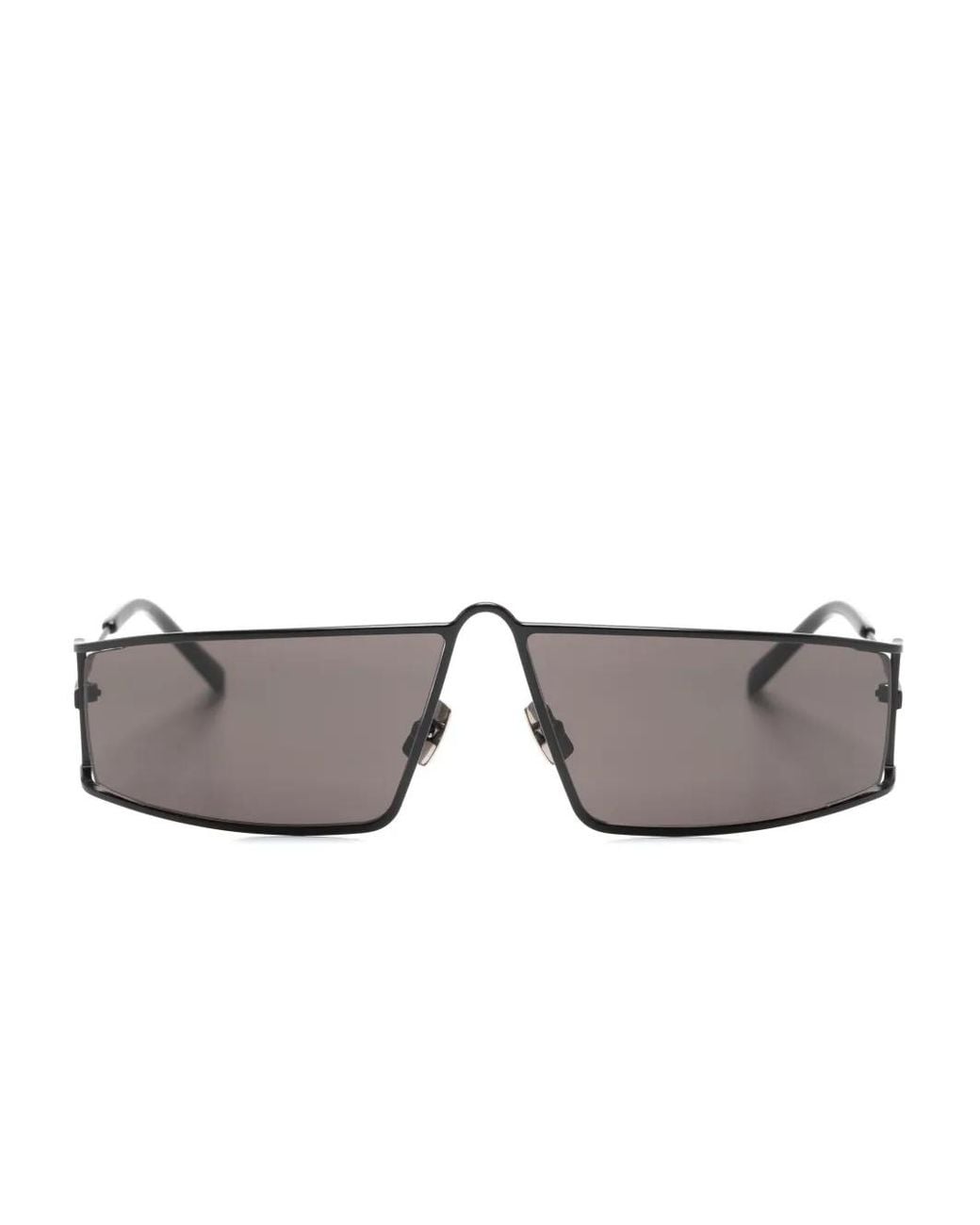 Saint Laurent Gray Sl 606 Rectangle-Frame Sunglasses