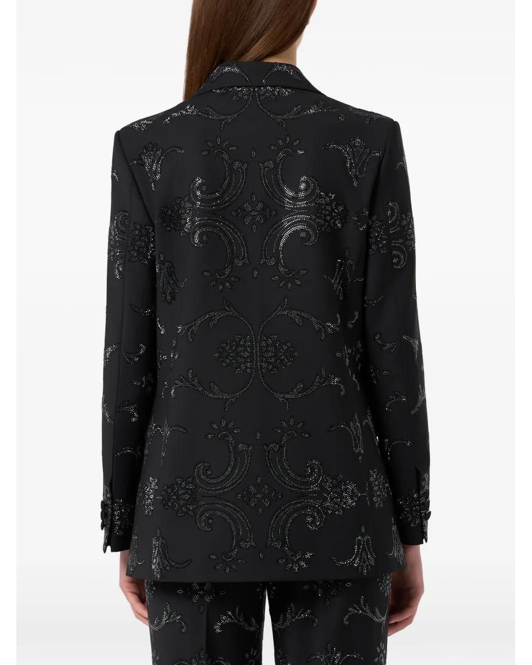 Philipp Plein Baroque Blazer Met Stras in het Black