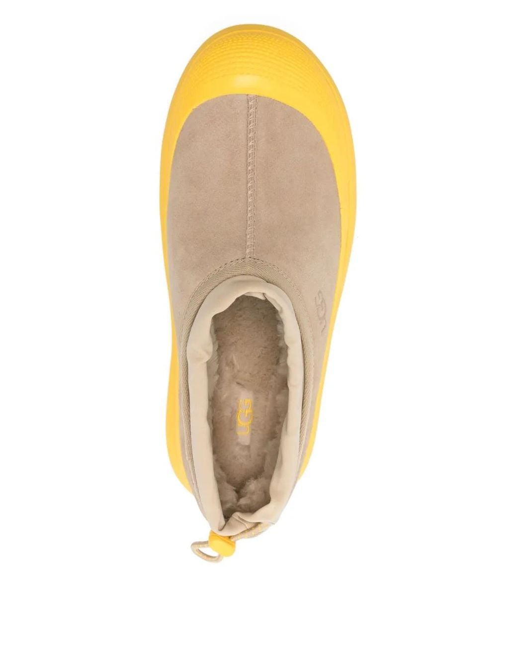 Ugg Yellow Suede Platform Slip-On Sneakers for men